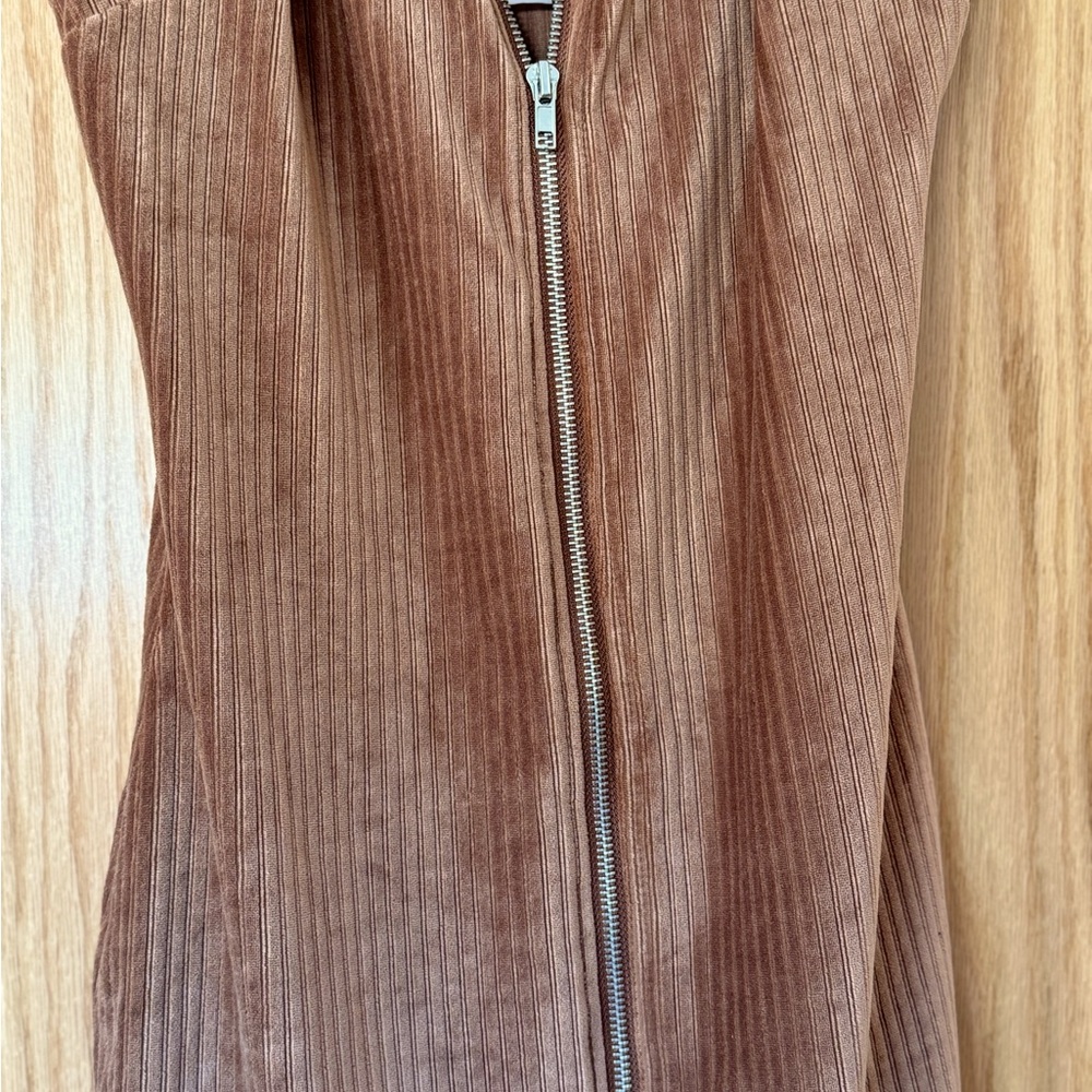 Women’s front zip mini dress